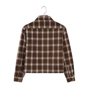 Chaquetas de Franela Tejida para Hombre, Talla Grande, Color Marrón Teñido, Antiencogimiento, con Cierre de Cremallera y Manga Larga - Product Image 2