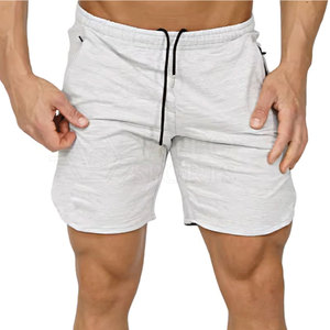 Shorts de bain décontractés pour hommes à taille mi-haute élastique, unis, doux, durables, respirants, écologiques, séchage rapide, service OEM, pour le cardio et le cyclisme - Product Image 5