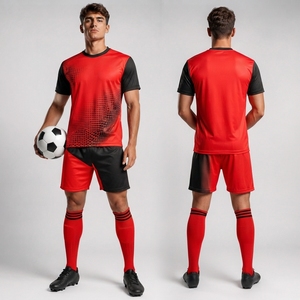 High Quality Junior Soccer Uniform Set Classic Team Colors Adjustable Features Sublimation <b>Name</b> Perfect Fit Multi-Season - Product Image 4