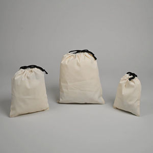 PFIVE Customized Logo Dust <b>Bag</b> Fashionable Double <b>String</b> Canvas Cotton Pouch Reusable Case for Shoes & Cosmetics Made in India - Product Image 1