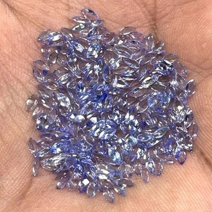 Tanzanite naturelle taille marquise, pierres précieuses violettes en vrac 4x2mm, pierres semi-précieuses étincelantes, lot en gros de pierres précieuses - Product Image 6