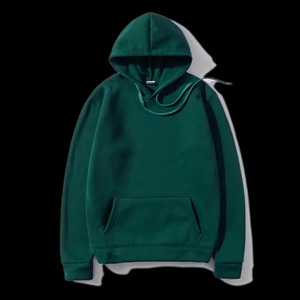 Sudadera con Capucha Personalizada Premium Negra Lisa para Hombre y Mujer, Unisex, de Algodón Grueso, Corte Regular, con Bolsillo Estampado, Informal - Product Image 4