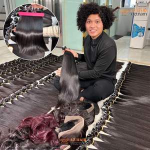 Super doble dibujado 100% Real Raw Vietnamita Paquetes de cabello humano Trama de alta calidad Full Hair End Precio al por mayor Paquete - Product Image 4