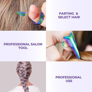 Outil professionnel pour la séparation des cheveux, outil de coiffage léger pour la coloration des cheveux, la coupe et les extensions de cheveux - Product Image 3