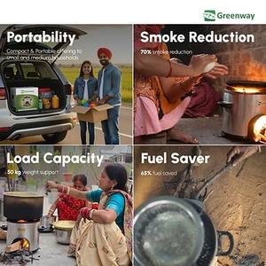 Estufa de Leña Comercial Greenway Jumbo con Ventilador Axial, Cocina de Leña de Alta Resistencia para Cocinar a Gran Escala - Product Image 4