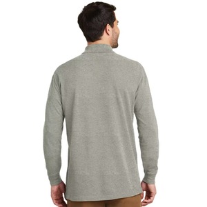 Nouvelle Arrivée Chemises à Manches Longues pour Hommes en Jersey Coton/Polyester Anti-Plis 250g Couleur Unie Coupe Ajustée Personnalisable Tricot Golf - Product Image 3