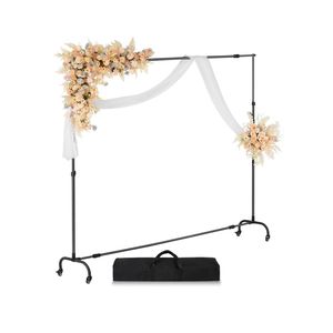 Kit Supporto per Sfondo Fotografico Regolabile 7 x 10 Piedi, Stand Professionale per Sfondo con Ruote, Resistente e Mobile - Product Image 5