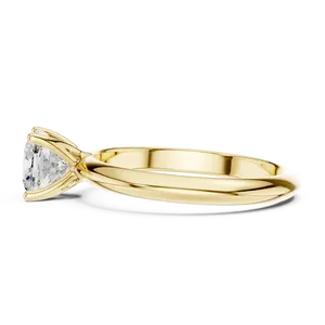 Anillo Solitario de Diamante Cultivado en Laboratorio con Corte Cojín de 1ct, Engaste de Garra Aplastada con Borde de Cuchilla, Oro Sólido de 18K, Certificado IGI, Para Uso Diario y Fiestas - Product Image 1