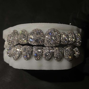 Anneau de nez unisexe en argent 925 style hip-hop, avec micro-incrustation de moissanite, style couronne, pour mariage ou usage quotidien - Product Image 3