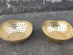 Premium <b>Hammered</b> Brass Tea Light <b>Holder</b> Decorative Votive Candle <b>Holder</b> Traditional Brass Home Decor for Tabletop and Events - Product Image 4