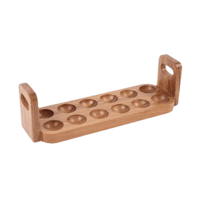 Modern Wood <b>Eco</b>-Friendly Dishwasher Freezer Safe <b>Egg</b> Holder Storage Trays Multifunction Sustainable Reversible Stackable - Product Image 5