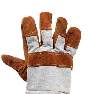Gants de travail en cuir de haute qualité pour la protection des mains, robustes, renforcés, ignifuges, anti-coupures, pour le jardinage et le travail en hauteur - Product Image 6