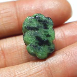 พลอยรูบี้โซไซต์แกะสลักทรงคาโบชอง พลอยรูบี้แกะสลักทำมือ ผิวเรียบ ขายส่งจากผู้ผลิตสำหรับทำเครื่องประดับ - Product Image 3