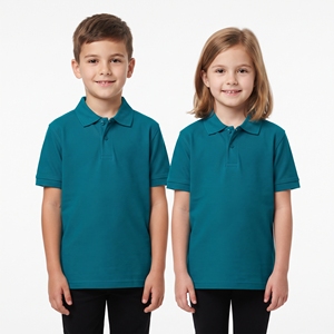 Camiseta Polo Premium para Niños, Unisex, Informal, de Manga Corta, Cuello Redondo, Ropa Infantil al por Mayor, Camiseta de Punto - Product Image 5