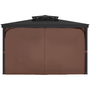 Tende per Gazebo da Esterno, 4 Pannelli Laterali con Cerniere per la Privacy, Compatibili con la Maggior Parte dei Gazebo 10FT X 10FT X 6.9FT, Accessori per Tende - Product Image 1