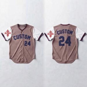 Maillot de baseball blanc avec logo, 100 % polyester, imprimé par transfert thermique, pour homme, manches courtes, respirant, séchage rapide - Product Image 1