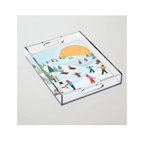 Unique Printed Acrylic Serving Tray Best Gifts Used Cupcake Serving Tray Prime Quality For Royal Home Dining <b>Table</b> Use - Product Image 5