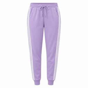 Fashion <b>Womens</b> Sweatpants Double <b>White</b> Side Stripe Athletic Joggers <b>Elastic</b> <b>Waist</b> Gym Training Yoga Track <b>Trousers</b> Logo - Product Image 3