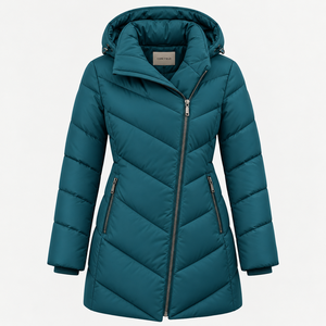 Chaqueta Acolchada para Mujer, Ropa Casual para Exteriores, Impermeable, Transpirable, de Algodón, Nueva Llegada 2027, Logotipo Impreso DTF Personalizado, Invierno - Product Image 5