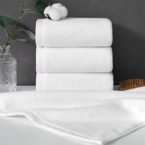 Toallas de Playa de Algodón Blanco, Color Sólido, Secado Rápido, Rectangulares, Estilo Moderno, para Uso en Todas las Estaciones, para Adultos - Product Image 6