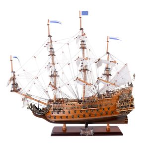 Soleil Royal, Artisanat en bois de cèdre peint à la main, 60 cm, Qualité Musée du Vietnam, Décoration nautique, Thème ange, Forme personnalisée, Panneau mural - Product Image 1