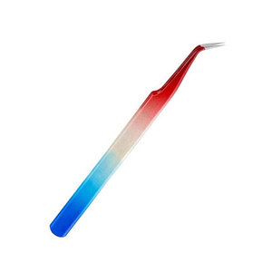 แหนบปลายโค้งสแตนเลสสตีล - เครื่องมือเสริมความงามป้องกันไฟฟ้าสถิตย์ ทนทาน สำหรับจัดแต่งขนตา - Product Image 4