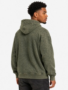 Sweat à capuche personnalisé en gros pour garçons, en tissu épais délavé, respirant et à séchage rapide, pour hommes, effet délavé à l'acide - Product Image 6