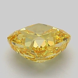 1.33 Carat Fancy Vivid Yellow VVS2 Square <b>Cushion</b> Cut Lab Grown Diamond IGI Certified CVD Loose Stone for <b>Statement</b> Jewelry - Product Image 4
