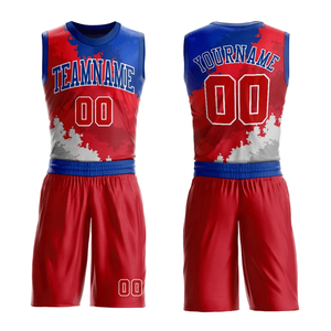 Conjunto de Uniforme de Baloncesto Personalizado con Diseño Moderno, Sublimado, sin Mangas, de Malla, con Estampado Splash, Cuello Redondo, Kits Deportivos - Product Image 6
