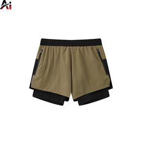 Pantalones Cortos de Compresión para Hombre, Personalizados al por Mayor, de Secado Rápido, Cintura Elástica, Transpirables, para Gimnasio, Fitness y Deportes - Product Image 2