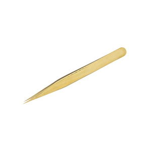 Pinzas de Precisión para Extensión de Pestañas, de Acero Inoxidable, con Punta Recta y Serrada, Multiusos - Product Image 1