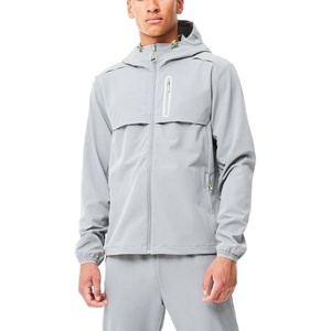 2025 talla grande nuevo chándal cortavientos de alta calidad ropa deportiva hombres Nylon arrugado impermeable conjunto Patchwork cremallera para hombre - Product Image 3