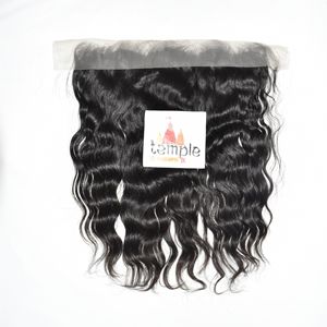 Extensions de cheveux indiens 100% vierges, ondulés naturels profonds, alignés sur la cuticule, 13*6 Frontal, double trame machine, à clipser/à tisser, 10-32 pouces - Product Image 2