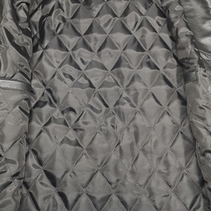 Delicate Calfskin Genuine <b>Leather</b> Men's <b>Jacket</b>-Regular Slim-Fit Stand Collar Smart Lapel Plus-Size Varsity <b>Jacket</b> Front Logo - Product Image 6
