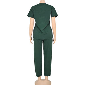 Conjuntos de Uniformes Médicos de Moda con Cuello Redondo para Mujer y Hombre, Tela Jersey de Secado Rápido y Transpirable, Colores y Tallas Personalizables, OEM - Product Image 3