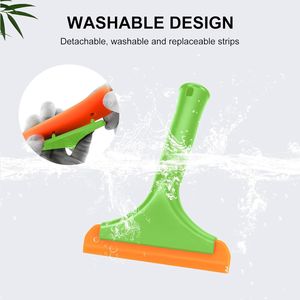 Piccolo Tergicristallo in Silicone per Pulizia Parabrezza Auto, Tergicristallo Verde per Porte in Vetro - Product Image 2
