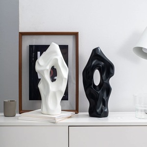 Jarrón de Cerámica Nórdico para Flores, Decoración Minimalista de Mesa, Jarrón de Cerámica de Lujo, Adorno Decorativo de Forma Personalizada - Product Image 3