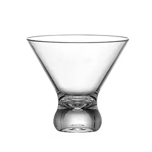 10oz BPA free Plastic Stemless Martini Cocktail Glass