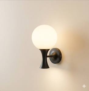 Metal+ Glass <b>LED</b> Outdoor Button Control IP20 AC 120V Lumetal Vietnam New Top 3000K (Warm White) Wall Lamp - Product Image 1
