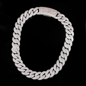 Pulsera de Cadena de Plata de Ley 925 Sólida con Diamantes, Diseño de Palabra 'Love' Micro Pavé, Estilo Hiphop, Joyería de Aleación - Product Image 2