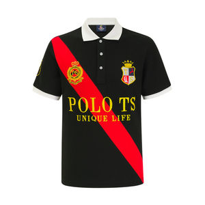 Nueva Camiseta Polo de Manga Corta para Hombre, Verano, Casual, con Diseño de Corte en Ángulo y Combinación de Colores, Algodón, Tallas Grandes, Deportiva, Bordada, a Buen Precio - Product Image 5
