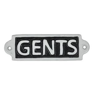 Gents Cast Iron Handmade <b>Wall</b> & Door Plaque Custom Size Decorative Building Sign White With Black <b>Letters</b> Cheap Price - Product Image 3
