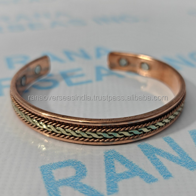 Premium Pure Copper Magnetic Bracelet Healing Bangle for Men & Women Arthritis & Joint Pain Support