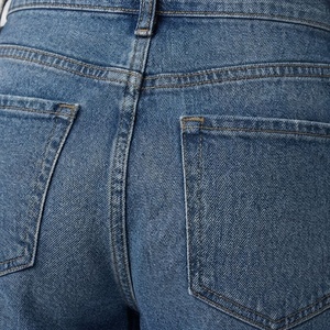 Jean court en denim pour femme, effet vieilli avec franges, confortable, qualité supérieure, style décontracté, streetwear d'été, accessoire de mode - Product Image 5