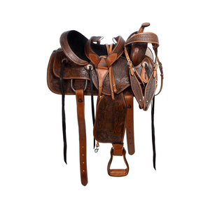 Vente en gros de selles pour chevaux de course et de dressage, selles de cheval en cuir personnalisées, selles d'équitation en cuir véritable - Product Image 2