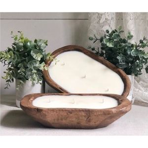 เชิงเทียนไม้แกะสลักลายสวยงามระดับพรีเมียม พร้อมไส้เทียนหลายเส้น กลิ่นหอม ขนาดใหญ่ ใช้ตกแต่งบ้านหรูหรา เป็นของขวัญสุดหรู - Product Image 4