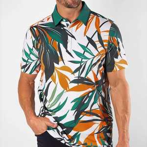เสื้อโปโลผู้ชายสำหรับเล่นกีฬา พร้อมโลโก้สีตามสั่ง และเสื้อโปโลสำหรับเล่นกีฬาแบบพิมพ์ลาย - Product Image 4