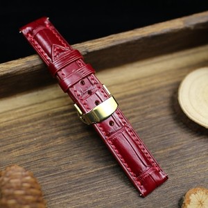 Correa de Cuero de Cocodrilo Genuino de Lujo para Relojes Inteligentes de 18mm-24mm, Hecha a Mano en Vietnam, Personalizada en Acero Inoxidable - Product Image 2