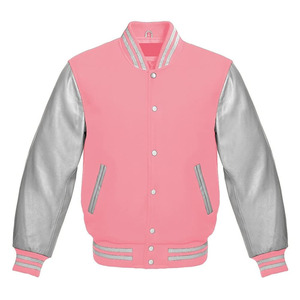 Blouson universitaire élégant, blouson bomber streetwear moderne, mélange de laine, broderie personnalisée, vente en gros usine OEM - Product Image 1