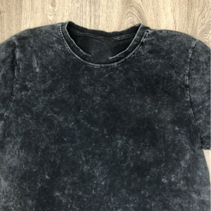 T-shirts pour hommes en coton, coupe classique, design unique, effet délavé à l'acide, col contrastant, haute qualité, nouvelle mode, respirants, sur mesure - Product Image 4